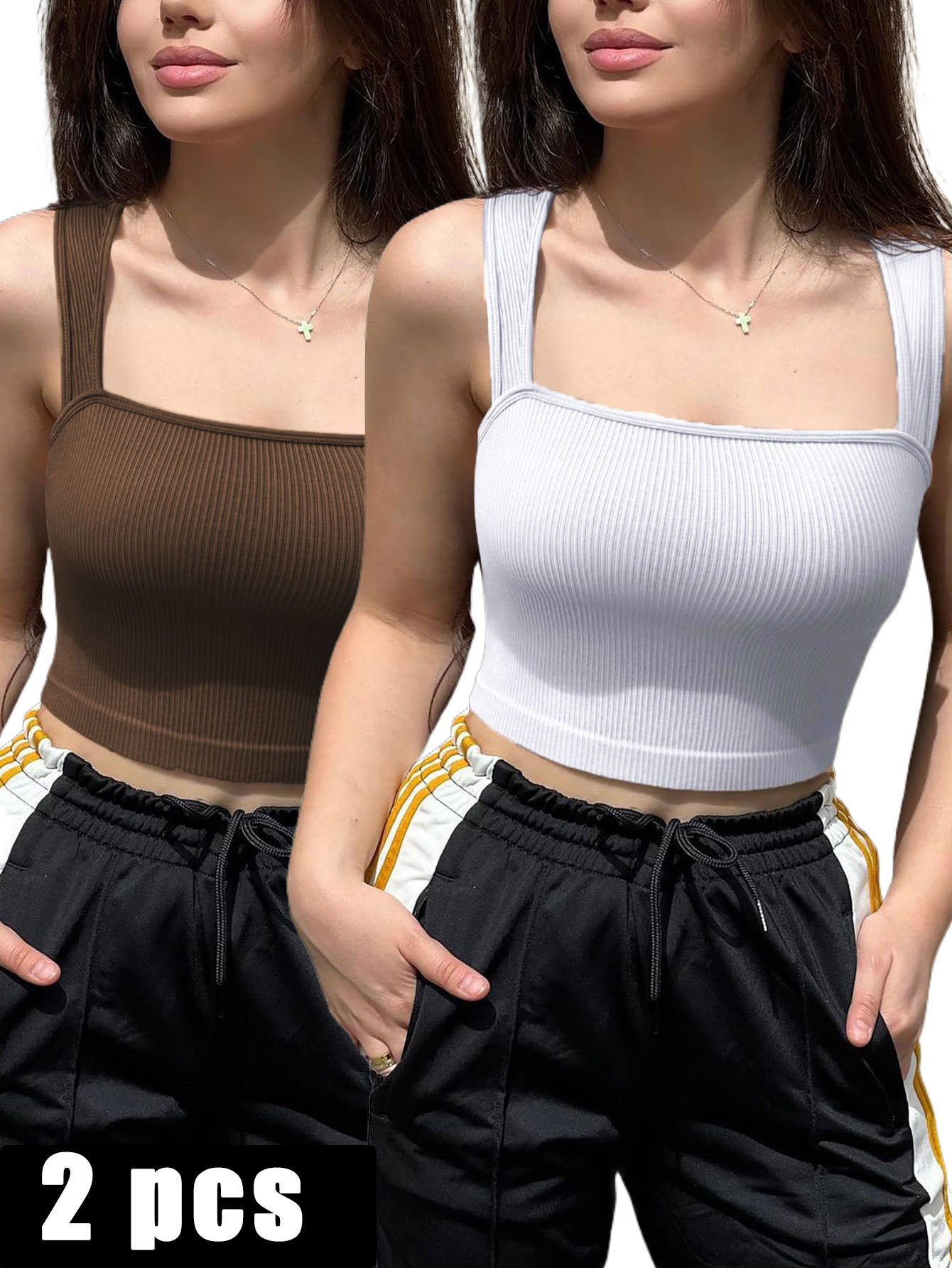 2 Piece Sports Bra Athletic Running Sports Bra Workout Bra Yoga Bra
