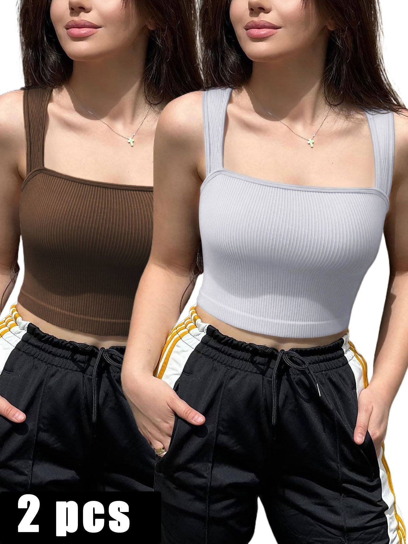 2 Piece Sports Bra Athletic Running Sports Bra Workout Bra Yoga Bra