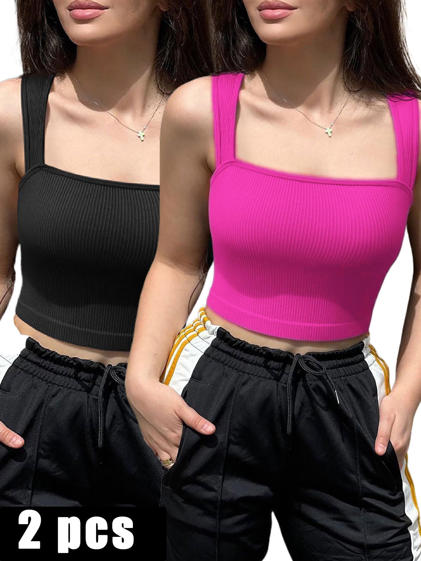 2 Piece Sports Bra Athletic Running Sports Bra Workout Bra Yoga Bra