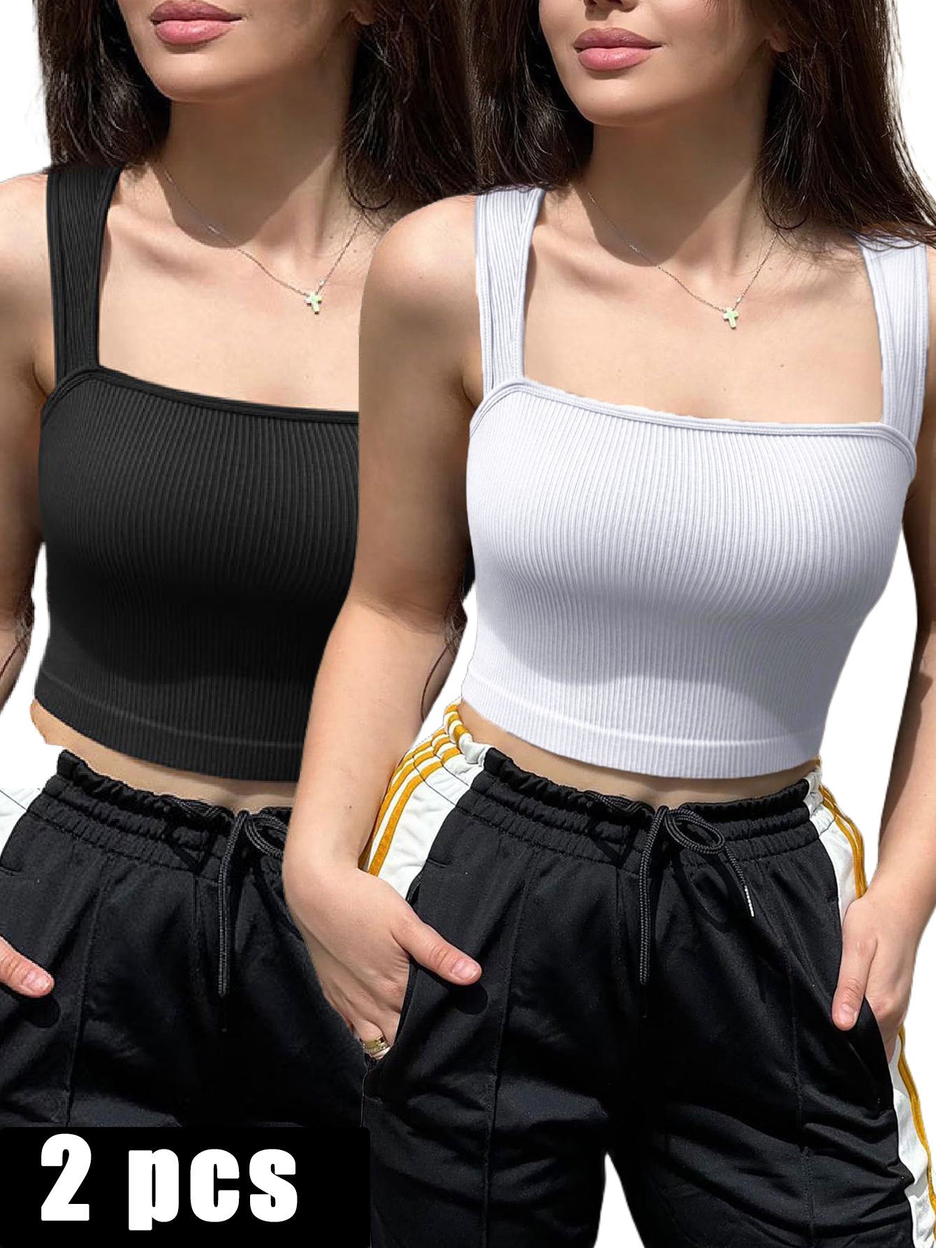 2 Piece Sports Bra Athletic Running Sports Bra Workout Bra Yoga Bra