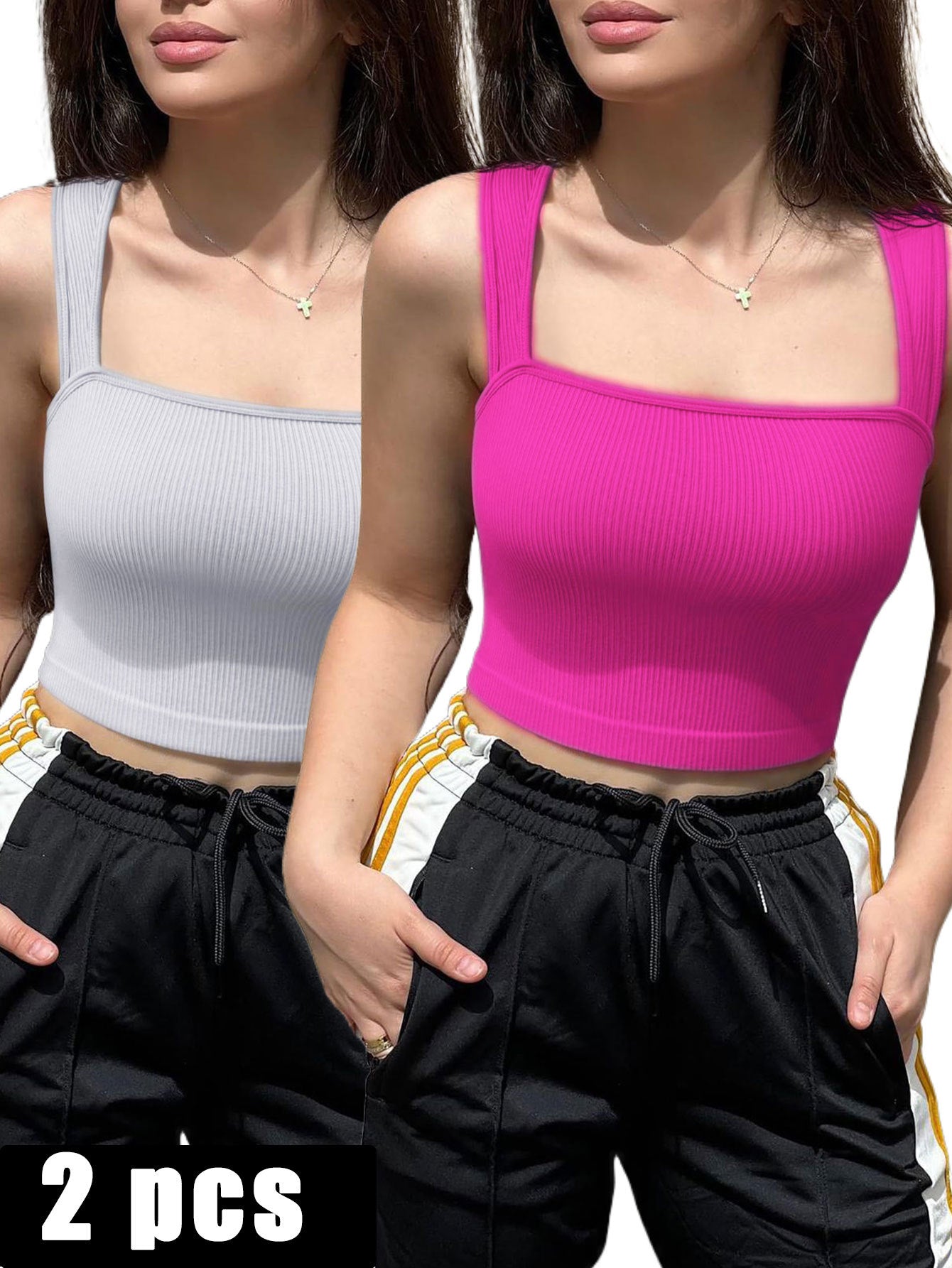 2 Piece Sports Bra Athletic Running Sports Bra Workout Bra Yoga Bra